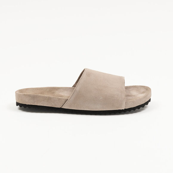 The Men's Store Men's Slip On Slide Sandals Stone Suide Size 13 (Store Display) - Picture 1 of 5